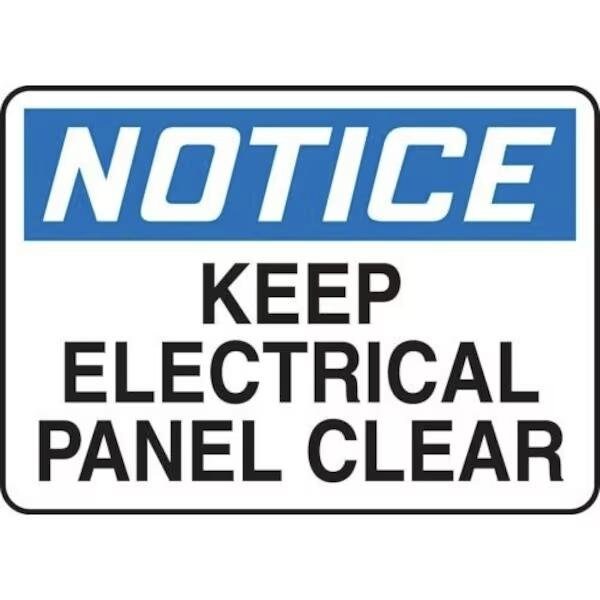 Accuform OSHA NOTICE SAFETY SIGN KEEP MELC631XV MELC631XV - main